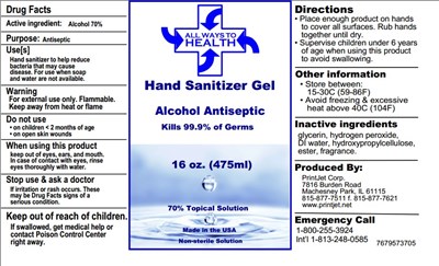 473ml Gel (7679573705 480ml)